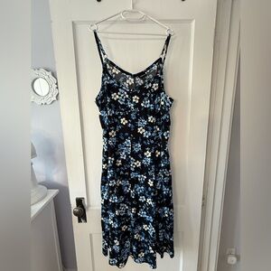 Floral Blue Dress